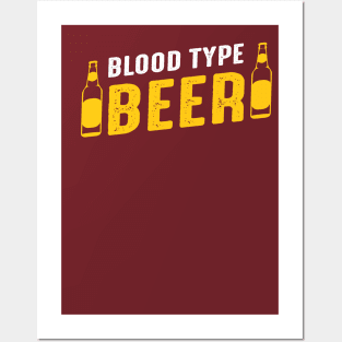 Blood-type ''Beer'' Posters and Art